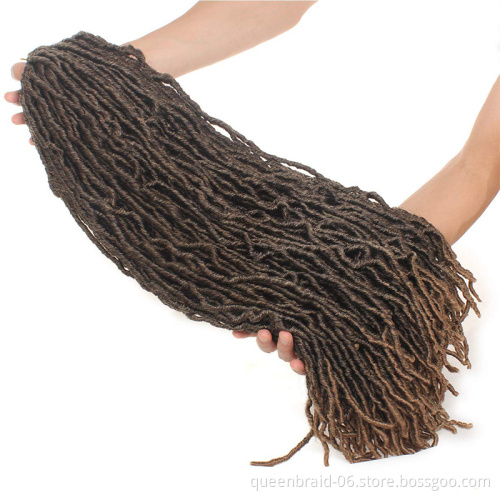 21strands 14"  Goddess Locs Crochet Hair Synthetic Ombre Nu Locs Crochet Braiding Hair Extensions Crochet Goddess Nu Locs